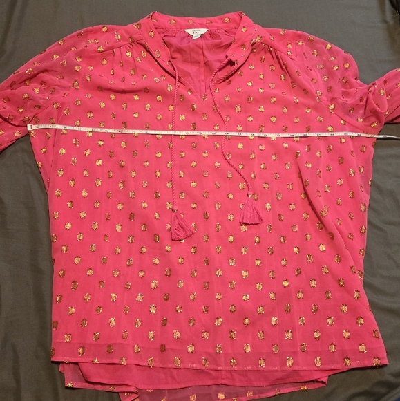 Top pink and gold long sleeve crown & ivy XL - Picture 2 of 6